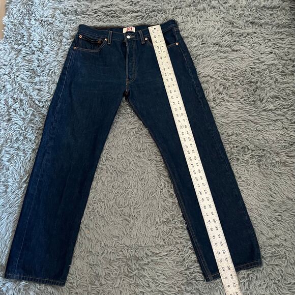 Levi’s 501 Buttonfly Blue Jeans Men’s 34 x 32 - Picture 6 of 9